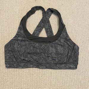 Lulu Lemon Green & White Sports Bra